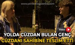 Yolda bulduğu cüzdanı sahibine teslim etti