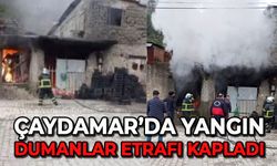 Çaydamar'da yangın: Dumanlar etrafı kapladı!