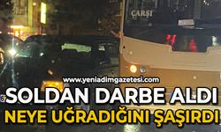 Soldan darbe aldı, neye uğradığını şaşırdı!