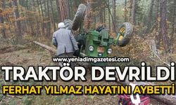 Devrilen traktörün altında kalan sürücü hayatını kaybetti