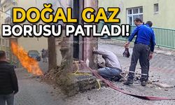 Doğal gaz borusu patladı: Alevler eve sıçradı