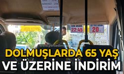 Dolmuşlarda 65 yaş ve üzerine indirim