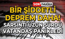 Bir şiddetli deprem daha: Sarsıntı uzun sürdü, vatandaş panikledi!