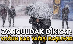 Zonguldak dikkat: Yoğun kar yağışı başlıyor