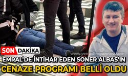 Emral Çarşısı'nda 3. kattan atlayarak canına kıyan Soner Albas'ın cenaze programı belli oldu