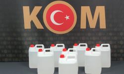 40 litre etil alkol ele geçirildi