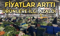 Semt pazarında fiyatlar arttı, ürünlere ilgi azaldı