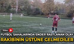 Futbol sahalarında ender rastlanan olay: Rakibinin üstüne gelmediler!