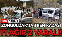 Tren kazası: 1'i ağır 2 yaralı