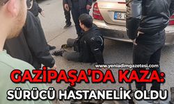 Gazipaşa’da kaza: Sürücü hastanelik oldu!