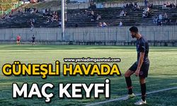 Zonguldak'ta güneşli havada maç keyfi