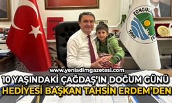 10 yaşındaki Çağdaş'ın doğum günü hediyesi Tahsin Erdem'den