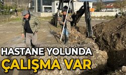 Hastane yolunda çalışma var