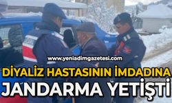 Diyaliz hastasının imdadına jandarma yetişti