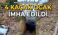 4 kaçak ocak imha edildi