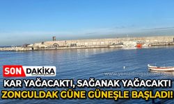 Kar yağacaktı, sağanak yağacaktı: Zonguldak güne, güneşle başladı