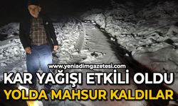 Kar yağışı etkili oldu: Kimi yolda kaldı, kimi müzik açıp oynadı