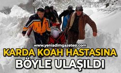 Karda KOAH hastasına böyle ulaşıldı