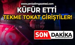 Küfür etti: Tekme tokat giriştiler!