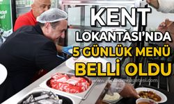 Zonguldak Kent Lokantası'nda 5 günlük menü belli oldu