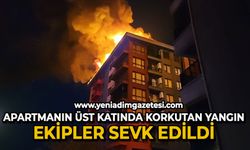 Apartmanın üst katında korkutan yangın: Ekipler sevk edildi