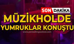 Müzikholde ortalık karıştı, yumruklar konuştu: 1 yaralı