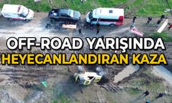 Off-Road yarışında heyecanlandıran kaza!