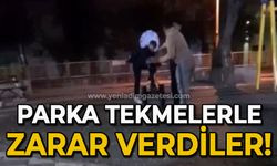 Parka tekmelerle zarar verdiler: "Hedefimiz çocuklar değil, aileleri"