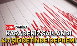 Karadeniz sallandı: 4.7 şiddetinde deprem!