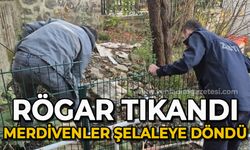 Rögar tıkandı, merdivenler şelaleye döndü