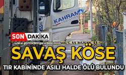 Korkunç olay: Tır kabininde asılı halde ölü bulundu