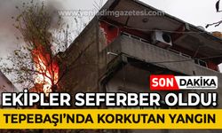 Tepebaşı'nda ev yangını: Tüm ekipler ve mahalleliler seferber oldu!