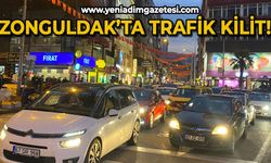 Zonguldak'ta trafik kilitlendi!