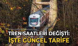 Tren saatleri değişti: İşte güncel tarife