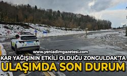 Zonguldak’ta kar yağışı sonrası güzergahlar ulaşıma açıldı