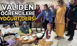 Validen öğrencilere yoğurt dersi