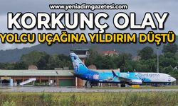 Almanya’dan Zonguldak’a gelen yolcu uçağına yıldırım düştü