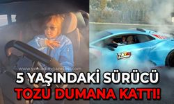 5 yaşındaki sürücü Zayn, otomobiliyle tozu dumana kattı!