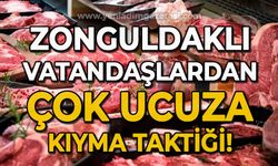 Zonguldaklı vatandaşlardan çok ucuza kıyma taktiği!