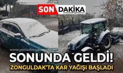 Sonunda geldi: Zonguldak'ta kar yağışı başladı!