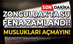 Zonguldak'ta su fena zamlandı: Muslukları açmayın!