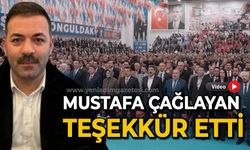 Mustafa Çağlayan’dan teşekkür