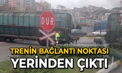 Trenin bağlantı noktası yerinden çıktı