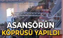 Asansörün köprüsü yapıldı