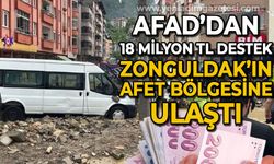 AFAD'dan 18 milyon TL destek