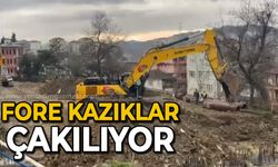 Fore kazıklar çakılıyor