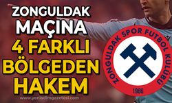 Zonguldakspor maçına 4 farklı bölgeden hakem