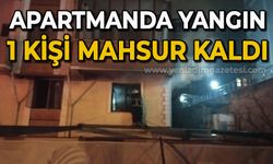 Apartmanda korkutan yangın: 1 kişi mahsur kaldı!