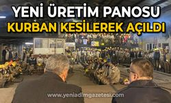 TTK Üzülmez Müessesi’nde yeni pano kurban kesilerek dualarla üretime açıldı