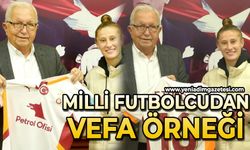 Milli Futbolcudan vefa örneği